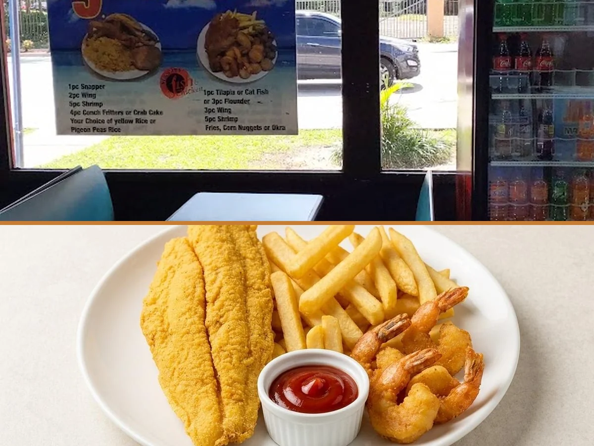 A casual restaurant counter with hot food containers.